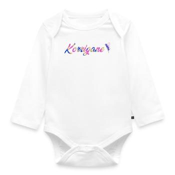 Korrigane summer - Body Bébé bio manches longues - blanc - Devant