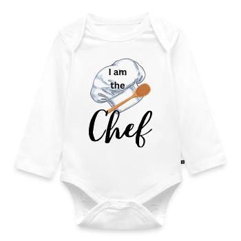 Je suis le Chef - Body Bébé bio manches longues - blanc - Devant