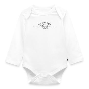 Be yourself - Organic Longsleeve Baby Bodysuit - white - Front