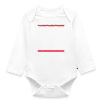 Italia 2023 - Baby Bio-Langarm-Body - Weiß - Vorne