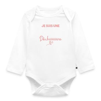 Je suis une belle maman qui déchire - Body Bébé bio manches longues - blanc - Devant