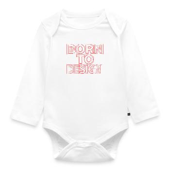 ARCHITECT GIFT IDEA - Baby Bio-Langarm-Body - Weiß - Vorne
