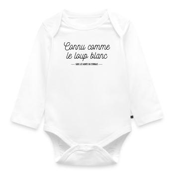 Connu comme le loup blanc - Body Bébé bio manches longues - blanc - Devant