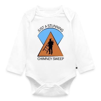 Chimney Sweep Chimney Sweep - Organic Longsleeve Baby Bodysuit - white - Front