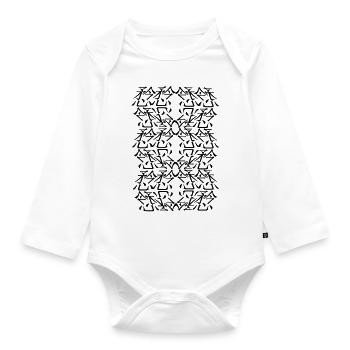 Uni-Dekor - Baby Bio-Langarm-Body - Weiß - Vorne