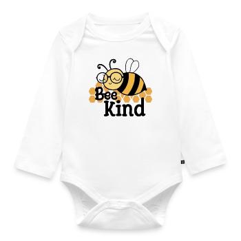 Abeille Enfant Abeille Abeille - Body Bébé bio manches longues - blanc - Devant