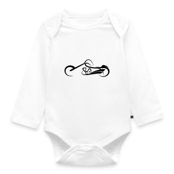 Chopper - Baby Bio-Langarm-Body - Weiß - Vorne