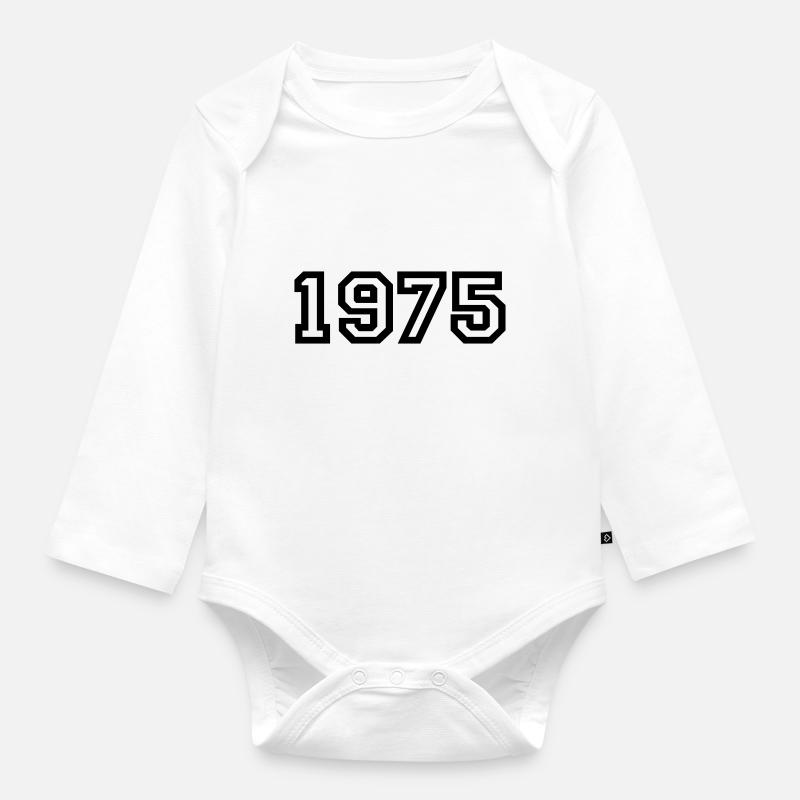 1975 - Body Bébé bio manches longues - blanc