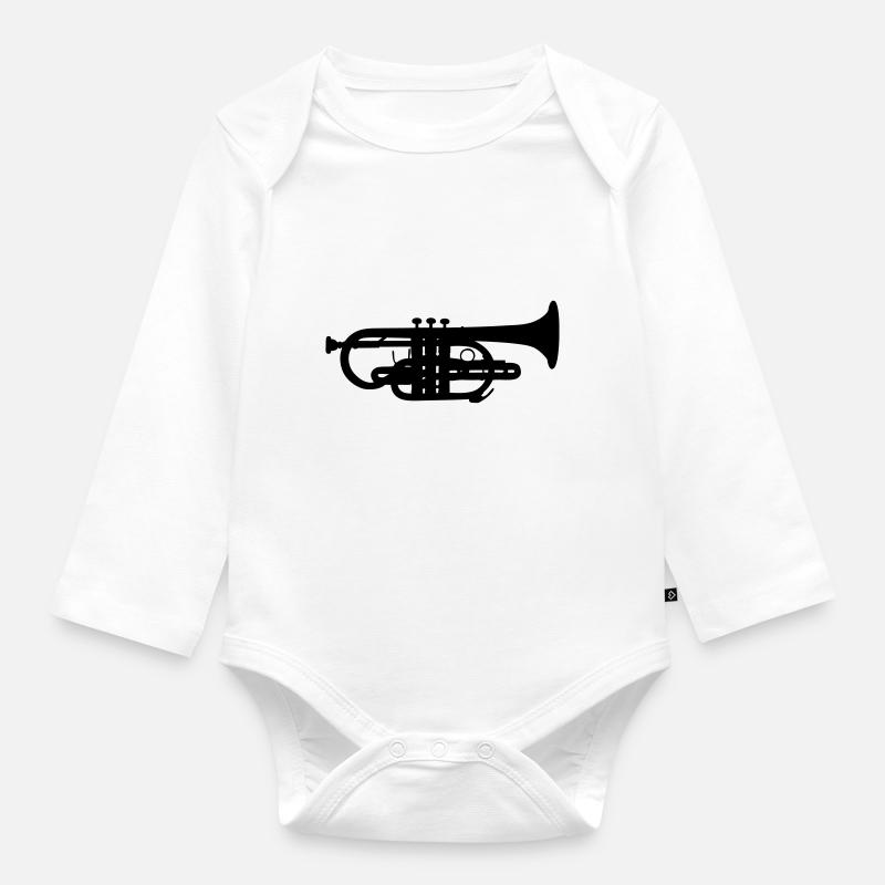 Cornet - Organic Longsleeve Baby Bodysuit - white