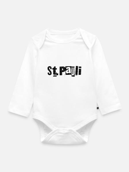 St. Pauli - Baby Bio-Langarm-Body - Weiß