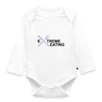 essen - Baby Bio-Langarm-Body - Weiß - Vorne