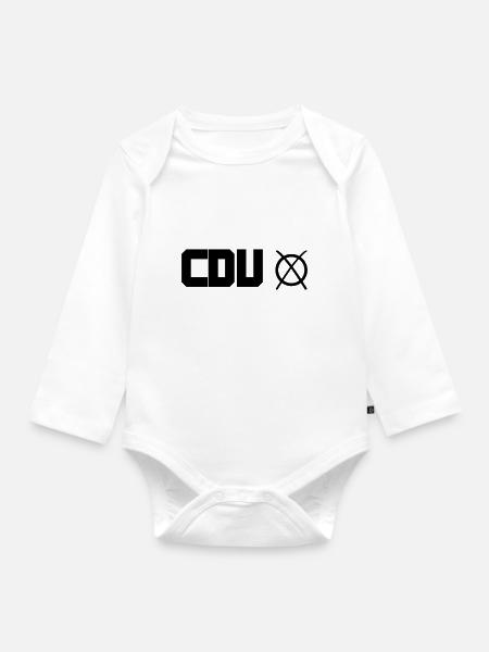 cdu - Baby Bio-Langarm-Body - Weiß