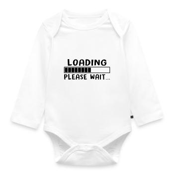 LOADING - Body Bébé bio manches longues - blanc - Devant