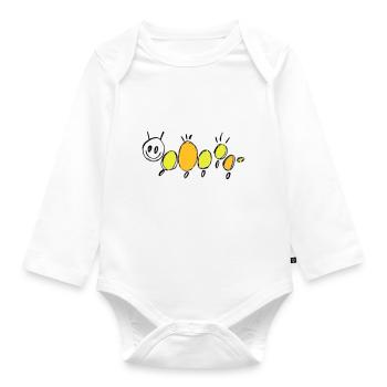 chenille - Body Bébé bio manches longues - blanc - Devant