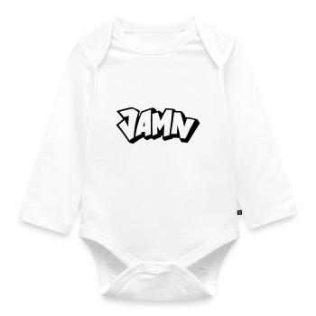JAMN Jamming in the name of the Lord - Baby Bio-Langarm-Body - Weiß - Vorne