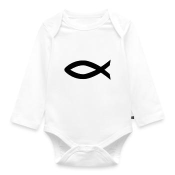 Christentum - Baby Bio-Langarm-Body - Weiß - Vorne