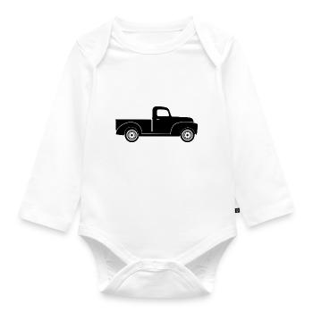 Pick-up - Baby Bio-Langarm-Body - Weiß - Vorne