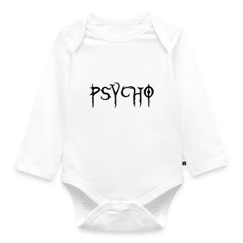 psycho 2 - Body Bébé bio manches longues - blanc - Devant