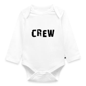 crew2 - Baby Bio-Langarm-Body - Weiß - Vorne