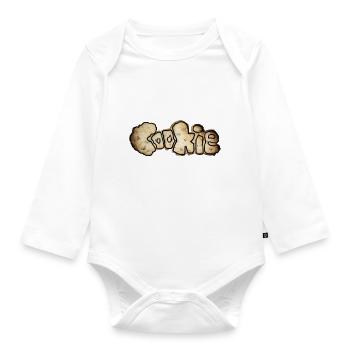 Cookie - Baby Bio-Langarm-Body - Weiß - Vorne