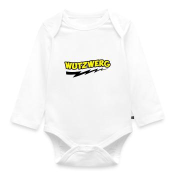 Wutzwerg - Baby Bio-Langarm-Body - Weiß - Vorne