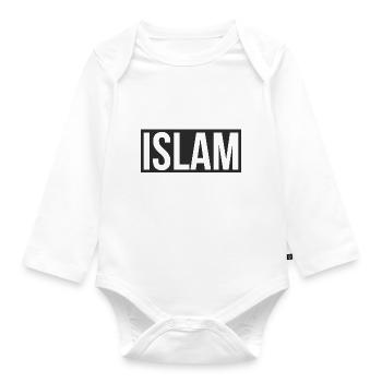 Islam - Baby Bio-Langarm-Body - Weiß - Vorne
