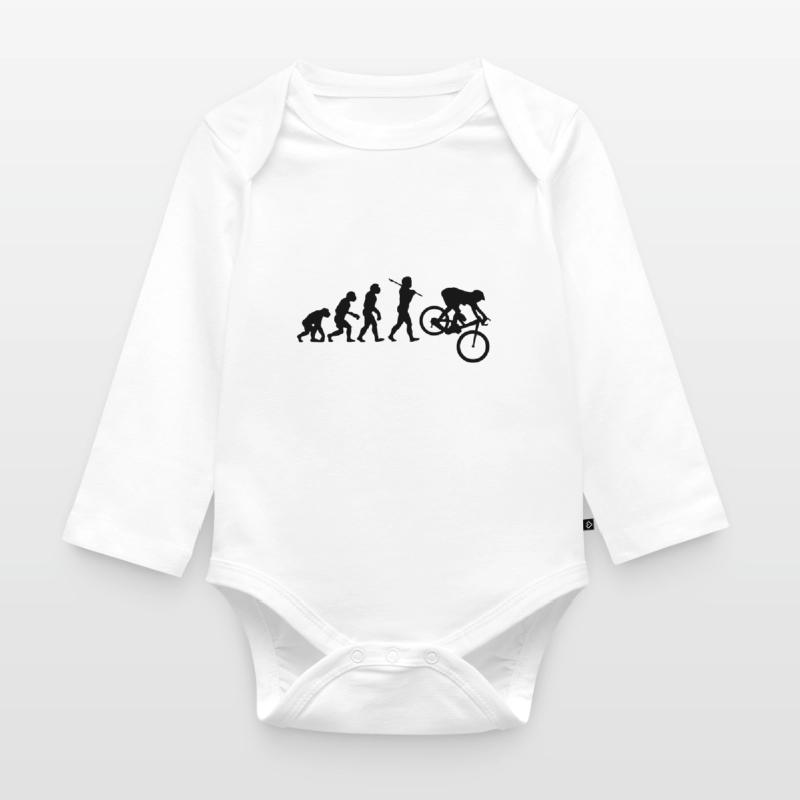 MTB Downhill Evolution Organic Longsleeve Baby Bodysuit