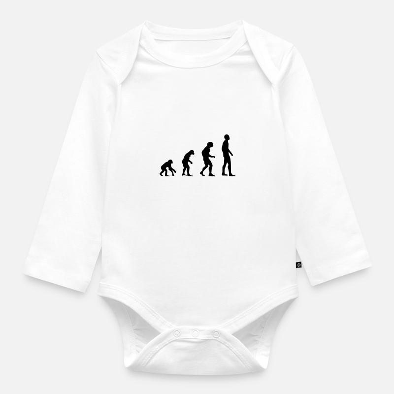 Evolution - Baby Bio-Langarm-Body - Weiß