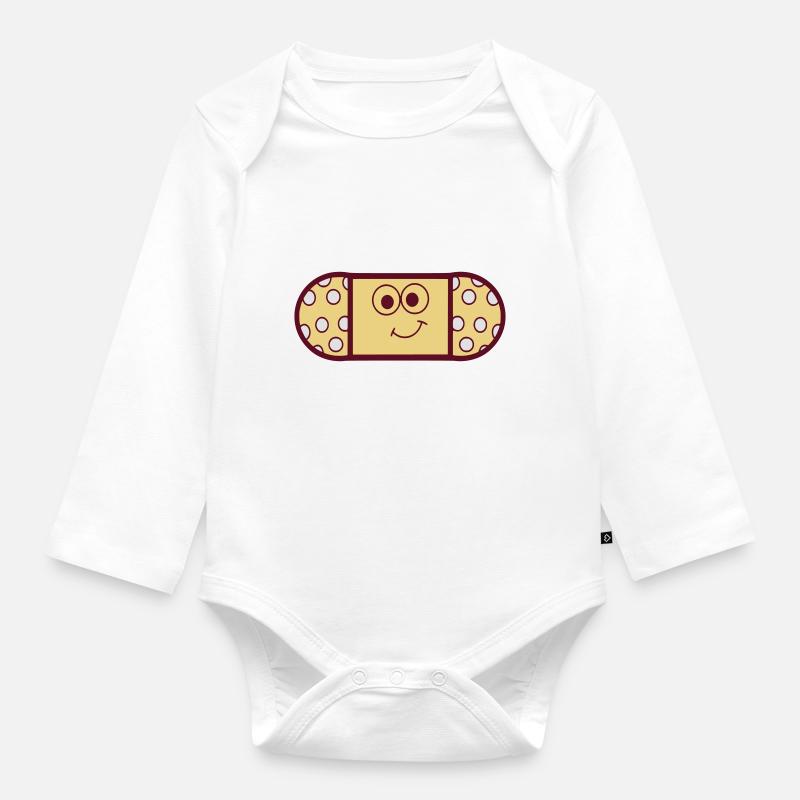 Pflaster - Baby Bio-Langarm-Body - Weiß