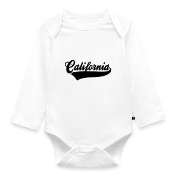 California - Baby Bio-Langarm-Body - Weiß - Vorne