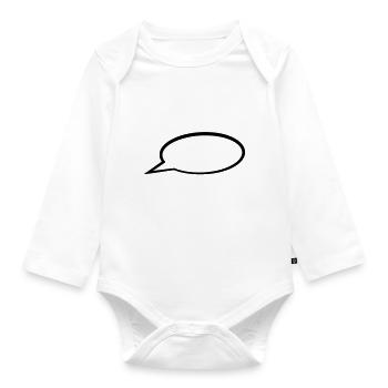 Balloon - Organic Longsleeve Baby Bodysuit - white - Front