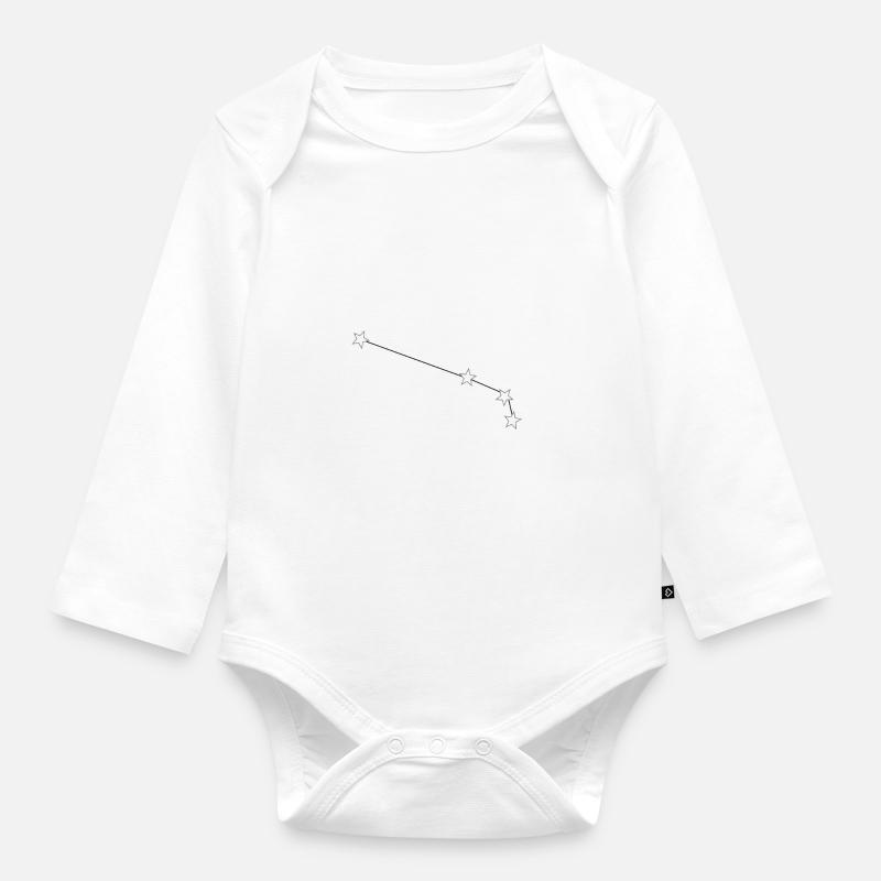 Zodiac Aries, constellation - Body Bébé bio manches longues - blanc