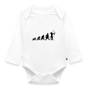 archery - Organic Longsleeve Baby Bodysuit - white - Front