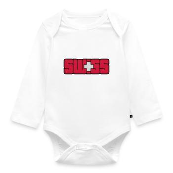 Swiss - Baby Bio-Langarm-Body - Weiß - Vorne