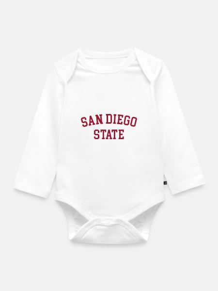 SDSU San Diego State University - Baby Bio-Langarm-Body - Weiß