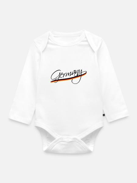 Germany - Baby Bio-Langarm-Body - Weiß