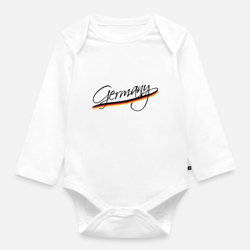 Germany - Baby Bio-Langarm-Body - Weiß