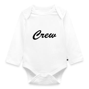 crew - Baby Bio-Langarm-Body - Weiß - Vorne