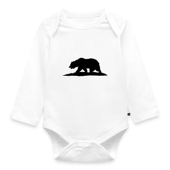 California - Organic Longsleeve Baby Bodysuit - white - Front