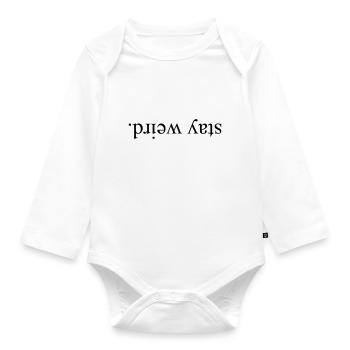Stay Weird - KOLESON COUTURE - Baby Bio-Langarm-Body - Weiß - Vorne