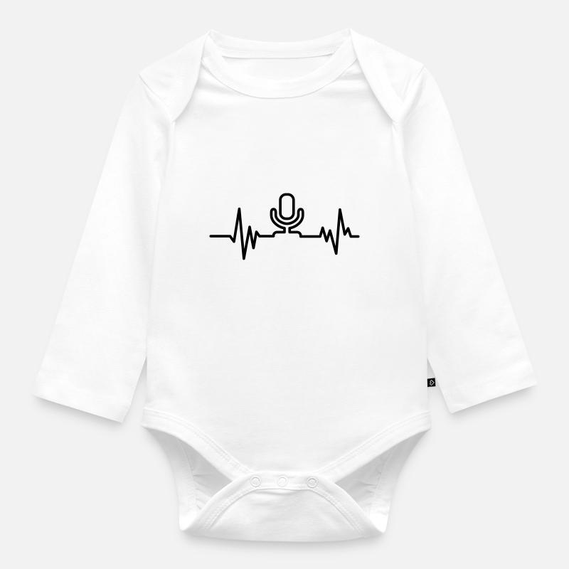 chanteur - Body Bébé bio manches longues - blanc