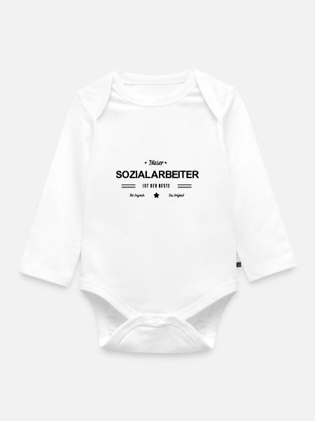 Bester Sozialarbeiter - Baby Bio-Langarm-Body - Weiß