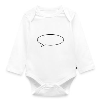 bubble - Organic Longsleeve Baby Bodysuit - white - Front