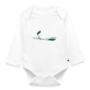 by starting - Organic Longsleeve Baby Bodysuit - white - Front