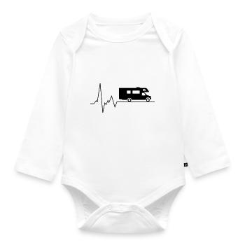 caravan - Organic Longsleeve Baby Bodysuit - white - Front