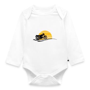 Fahrzeug - Simson Sonne - Baby Bio-Langarm-Body - Weiß - Vorne