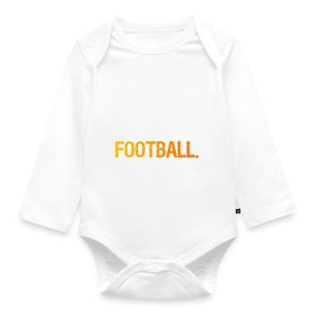 Football américain - Body Bébé bio manches longues - blanc - Devant