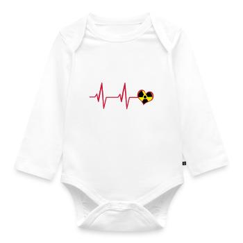 Cardio RX - Organic Longsleeve Baby Bodysuit - white - Front
