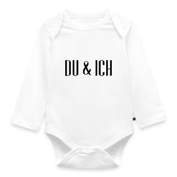 DU & ICH - Designer - Baby Bio-Langarm-Body - Weiß - Vorne