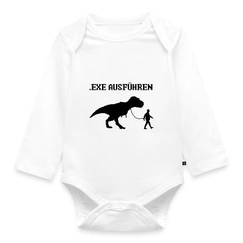 Informatiker Programmierer Sprüche - Baby Bio-Langarm-Body - Weiß - Vorne